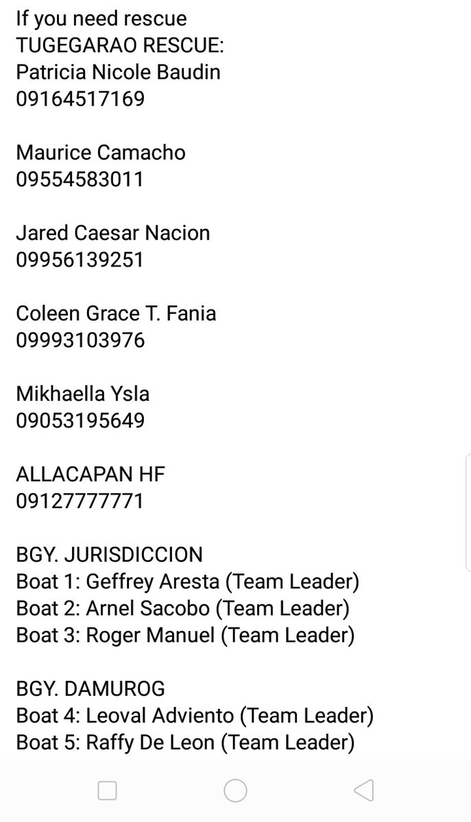 rushmoremallows's tweet photo. ‼️RESCUE HOTLINES‼️
saw this on Facebook think I'll share this here aswell
#CagayanNeedsHelp
#TuguegaraoRescue
#CAGAYANPH
#RescuephCagayan #RescueTuguegarao
#RescuePH https://t.co/FXfKsRdwNo