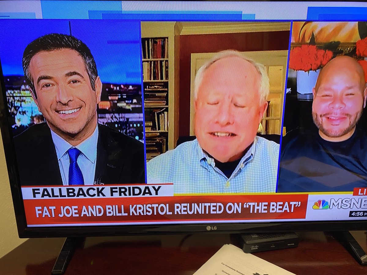 RichAzzopardi's tweet image. “Fat Joe and Bill Kristol Reunited” good one 2020!