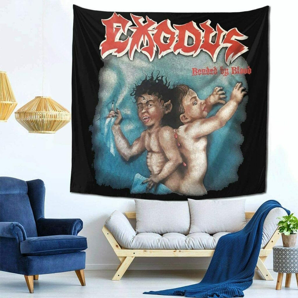 AsziSham Exodus Bonded by Blood Tapestry Wall Hanging Tapestries for Room 59 X 59 in deanlevin.info/aszisham-exodu…