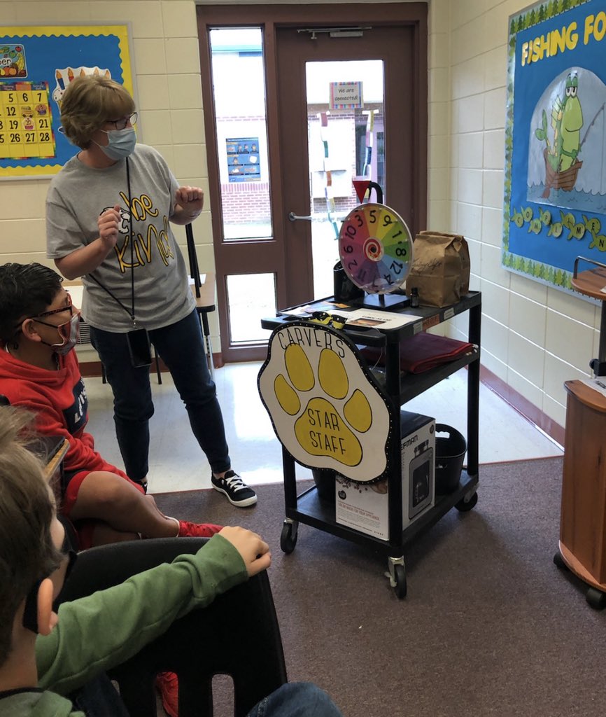 Check out this week’s fabulous ⭐️“star staff”⭐️ Ms. Cheri Quayle &amp; Ms. Peg Schwing. Two amazing women who are dedicated to helping our Carver students be the best they can be every single day  #WeAreCarver #ItsShowtime <a href="/CarverES_RH/">GWC Elementary</a>