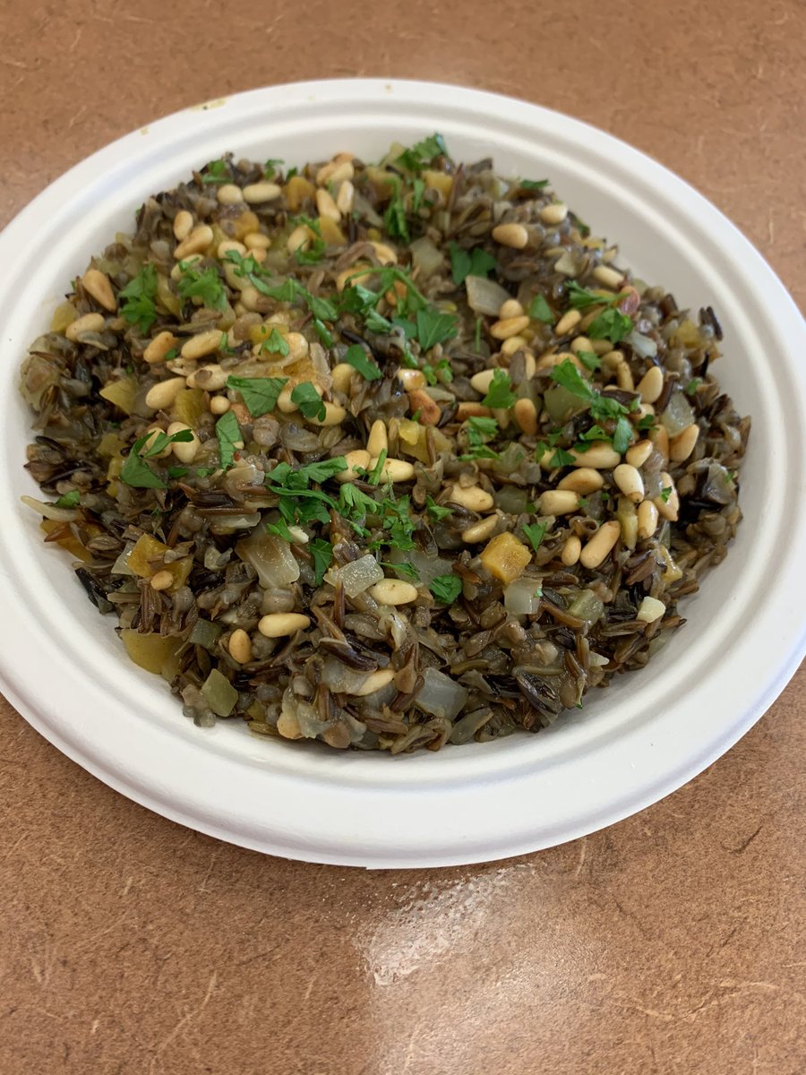 Apricot Wild Rice with a Manitoba history lesson thanks to our Indigenous Grad Coach Mr. Bostrom ! @WinnipegSD  <a href="/tecvocwpg/">Tec-Voc High School</a>