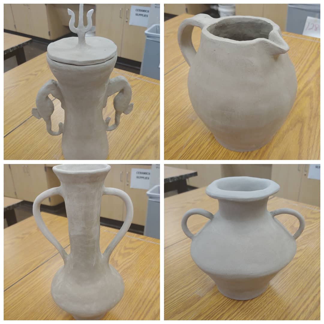 LDHSVisualArts's tweet photo. Just a few little coil vessels Ceramics 1 students have been working on.
#artteacher #highschoolartteacher #ceramics #highschoolceramics #clay #pottery #coils #coilbuilding #ldhsvisualarts @LakeDallasISD @LakeDallasHigh https://t.co/9kHul7HWD0