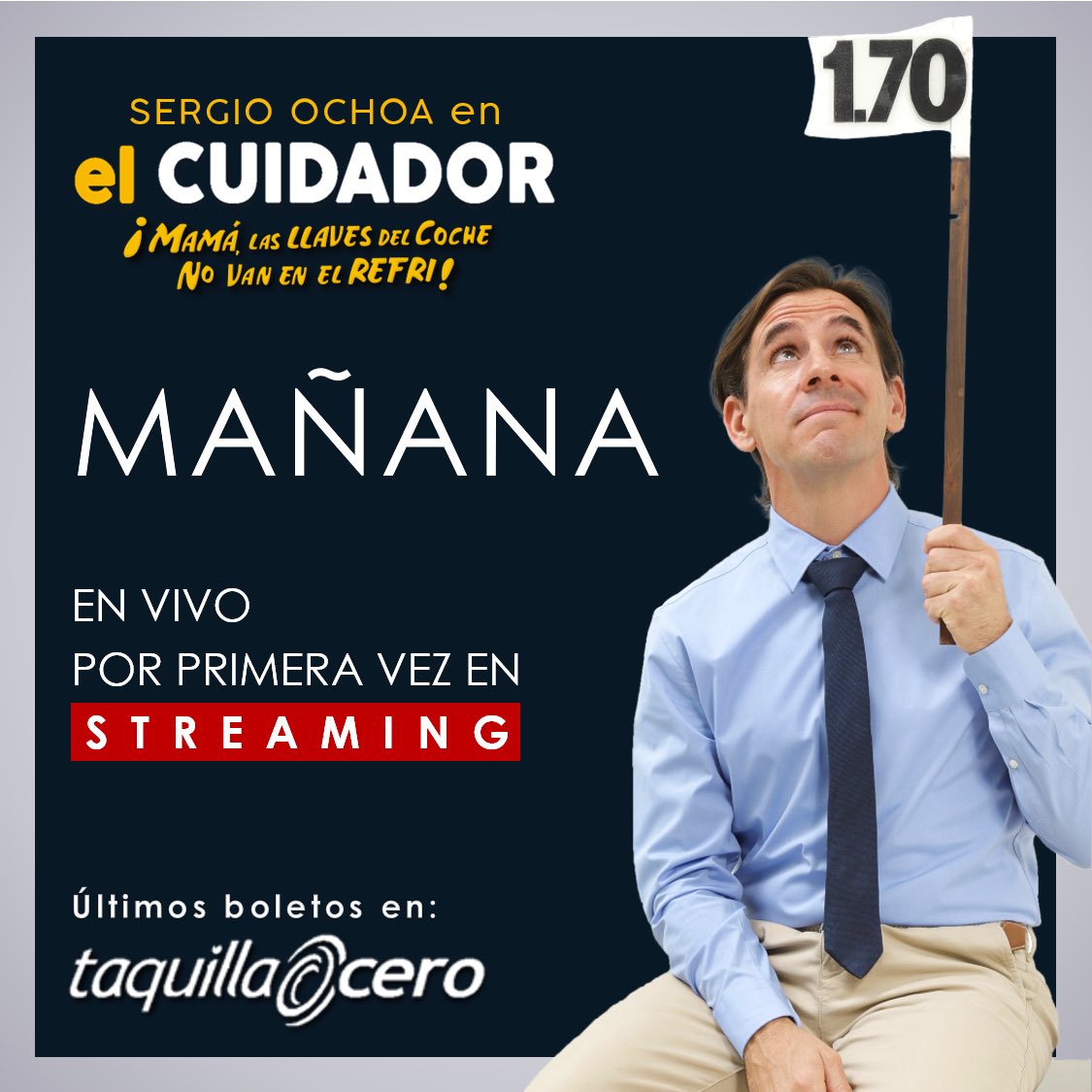 SoySergioOchoa's tweet photo. Ya es mañana!!! 😎
Los espero en esta transmisión en línea por primera vez en 4 años de #ElCuidador
Mañana Sábado 14 de nov. a las 8:00 de la noche! Desde @proshowmx https://t.co/qDIM194ZsN