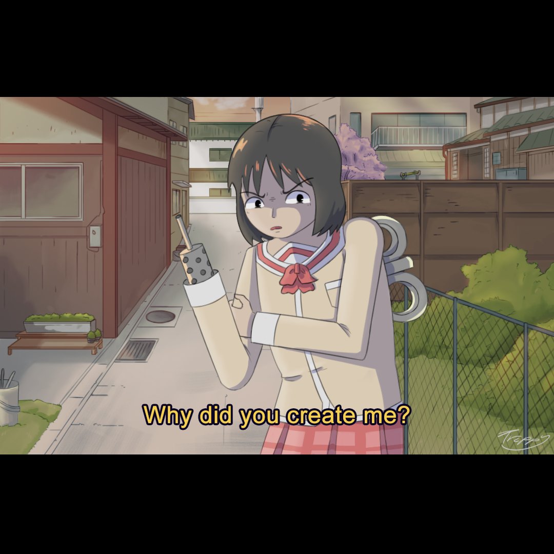 TanukiTrippy's tweet photo. When your life's a dumb joke.
#Nichijou #anime #FANART https://t.co/nCaqz95wzp