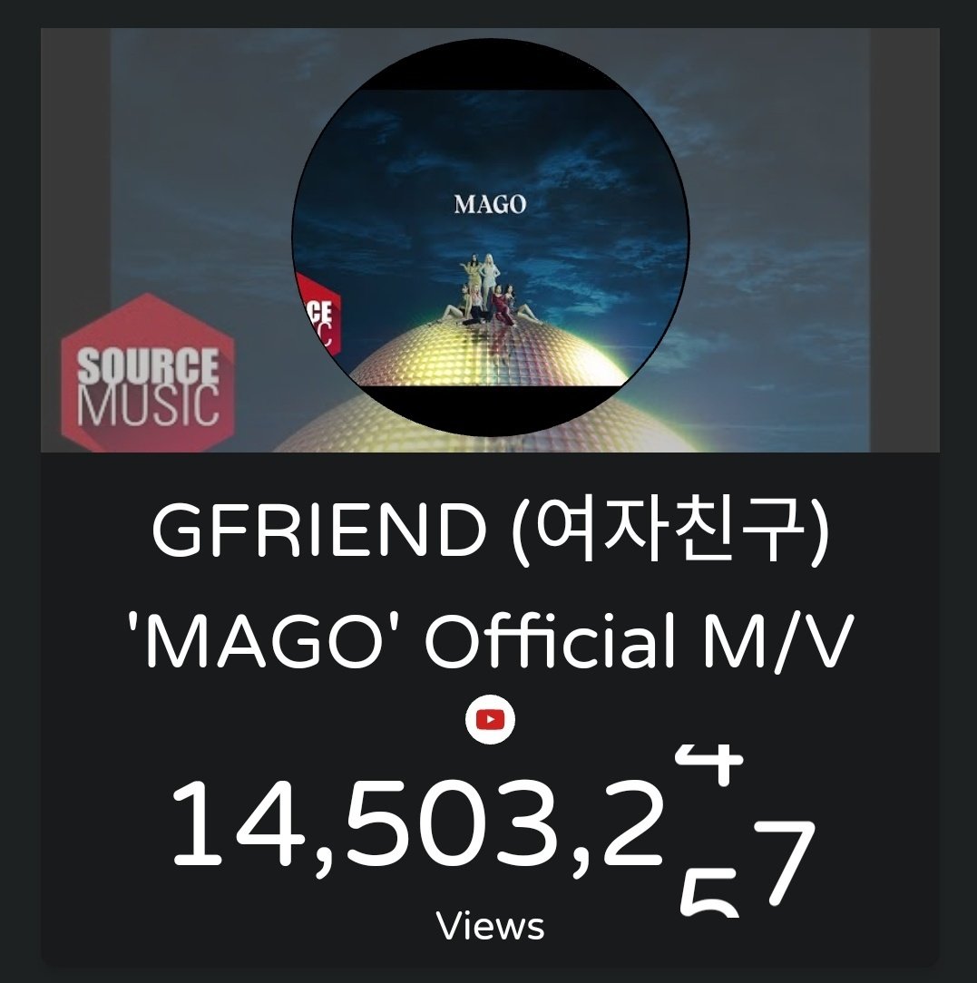 GFanProject's tweet photo. 14.5M views 👏 👏
@GFRDofficial #GFRIEND https://t.co/xtevxvRA0Z