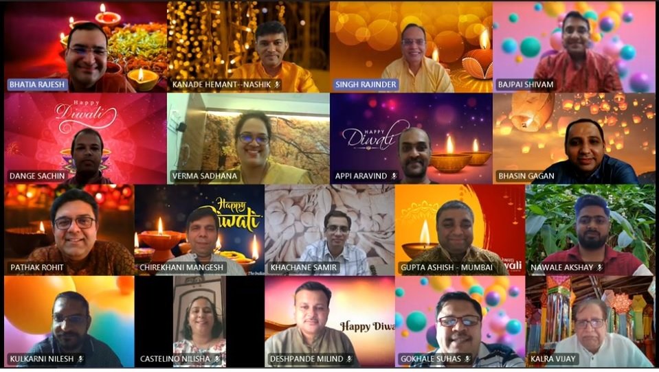 07Kalra's tweet photo. 👍👍🙏🙏 Thx Sadhana &amp; Rajesh for taking lead &amp; planning digital celebrations. Team MIQ had great time. Happy Diwali &amp; Great times ahead @Mahindra_I_of_Q @rajindersingh21 https://t.co/BgvdxtUtc3