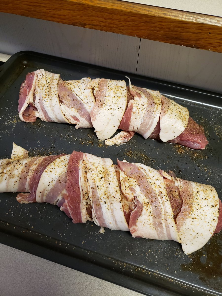 BrianArmitage25's tweet photo. Maple bacon wrapped pork tenderloins seasoned with maple bacon salt and maple bacon pepper! #doublepork #noleftovers #PITBOSSNATION https://t.co/sVO2hDKzhg