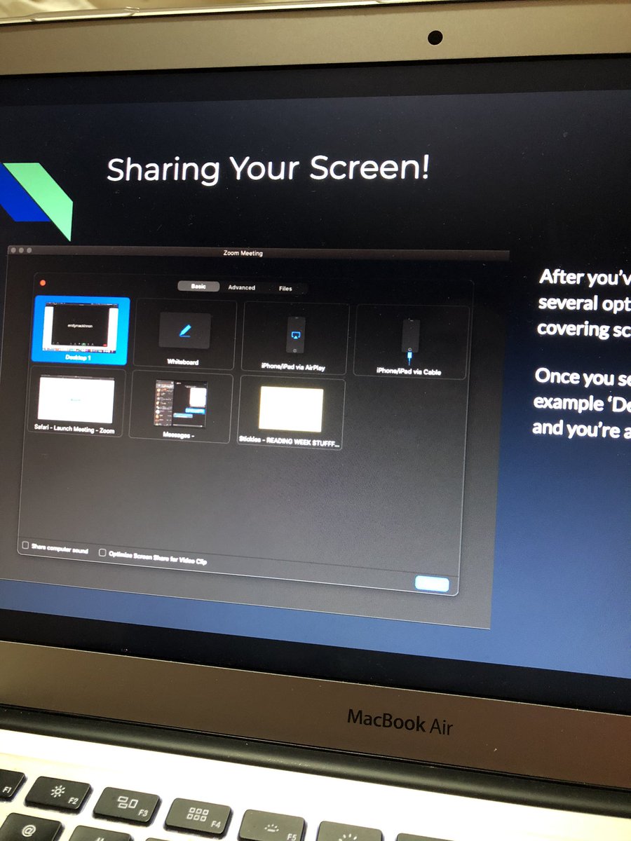 EmilyMacKinnon9's tweet photo. Today we learned how to navigate Zoom (using a powerpoint of course) and we did a self evaluation to check in! It is important for students to reflect on their progress and where they may need some help. #letsteachadults #yep https://t.co/2KqmJ8Roqt