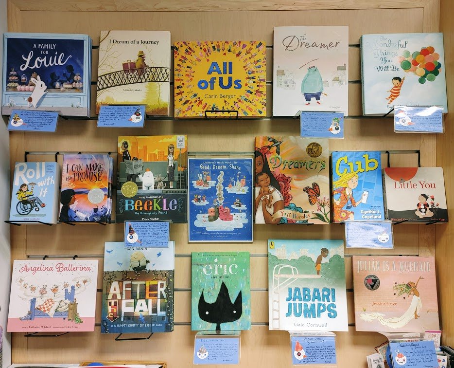 BooksIncStores's tweet photo. Happy Children's Books Week 2020!!!
We are celebrating with some of our favorite dream books this week.
📖❤️READ~DREAM~SHARE ❤️📖
#BooksIncLaurel #BooksInc #CBW2020 #ChildrensBookWeek https://t.co/KwYgWVmWfJ
