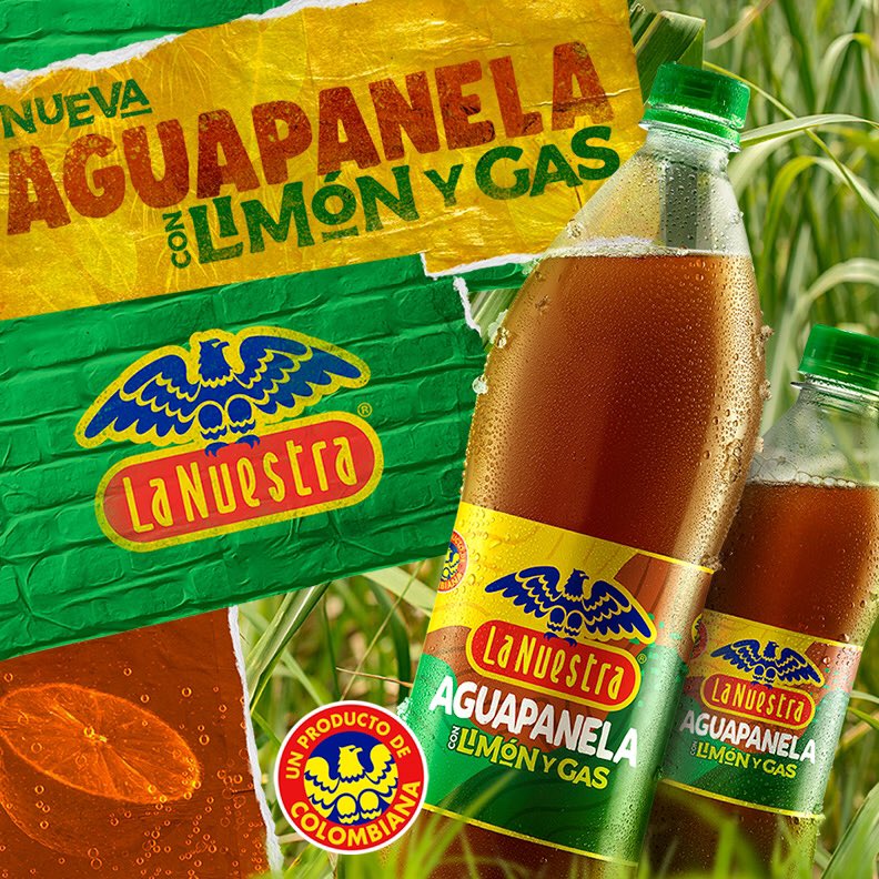 lanuestraco's tweet photo. Llegó aguapanela La Nuestra con un toque bacanísimo de limón y gas. Descúbrela ¡Tomemos lo nuestro! #Aguapanelover https://t.co/VSXxAZQ2ZK