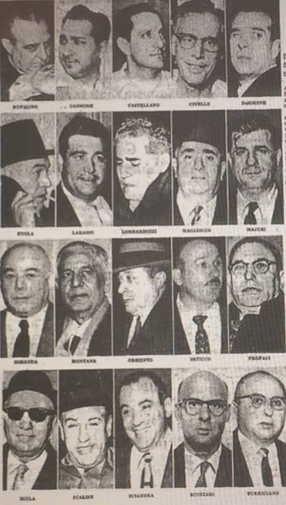 公式マフィアグッズ専門店 ジャパンマイヤーランスキー 11月14日 1957年 アパラチン会議 ヴィト ジェノベーゼが召集したコミッション マフィアのボスの集まり の会議が警察に摘発された事件 警察が会議に気付いた背景にはジェノベーゼと敵対するフランク 公式マフィアグッズ専門店 ジャパンマイヤーランスキー 11月14日 1957年 アパラチン会議 ヴィト ジェノベーゼが召集したコミッション マフィアのボスの集まり の会議が警察に摘発された事件 警察が会議に気付いた背景にはジェノベーゼと敵対するフランク