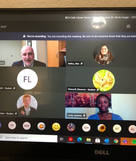 PSDInterns's tweet photo. Thank you Dr. Unger &amp; @uchealth! @FCHSLambkins has a pretty cool thing going...YES to @BCA_FCHS students &amp; Ms. Josanne Lucas in @PoudreSchools  Dr. Unger was today's BCA Cafe guest.....Home run, Sir! 
Thank you, Kevin! 
Learn about the BCA 
@ https://t.co/hgo27yN9jN
@psd_cte https://t.co/eCLpoxpjvf
