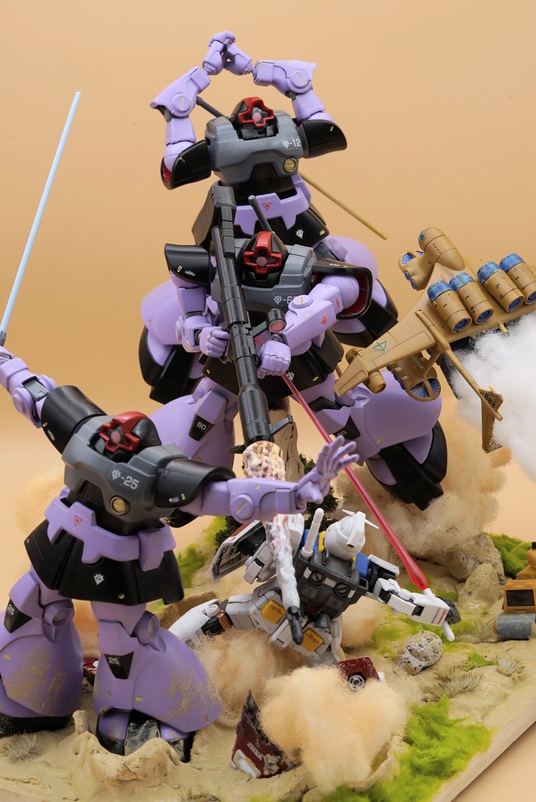 ガンダム/トリプルドム/ジオラマ/完成品 機動戦士ガンダム ジオラマ 「ガンダム」＋「トリプルドム」(4