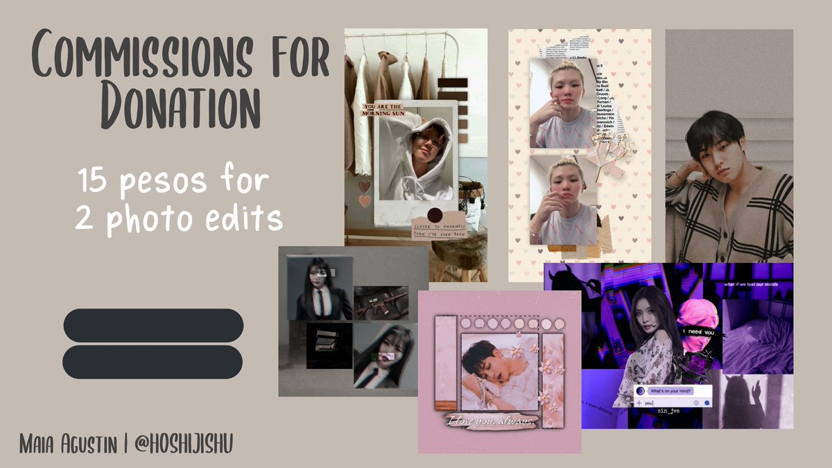 HOSHIJISHU's tweet photo. pls help rt

❗ART &amp; EDIT COMMISSIONS FOR DONATIONS ❗

100% of the proceeds will be donated to typhoon victims. 

*please send photo for reference.

Payment method:

GCash / PayMaya / PayPal (int'l)

Please dm me to avail or for inquiries, thank you! https://t.co/OZkNML0zLm