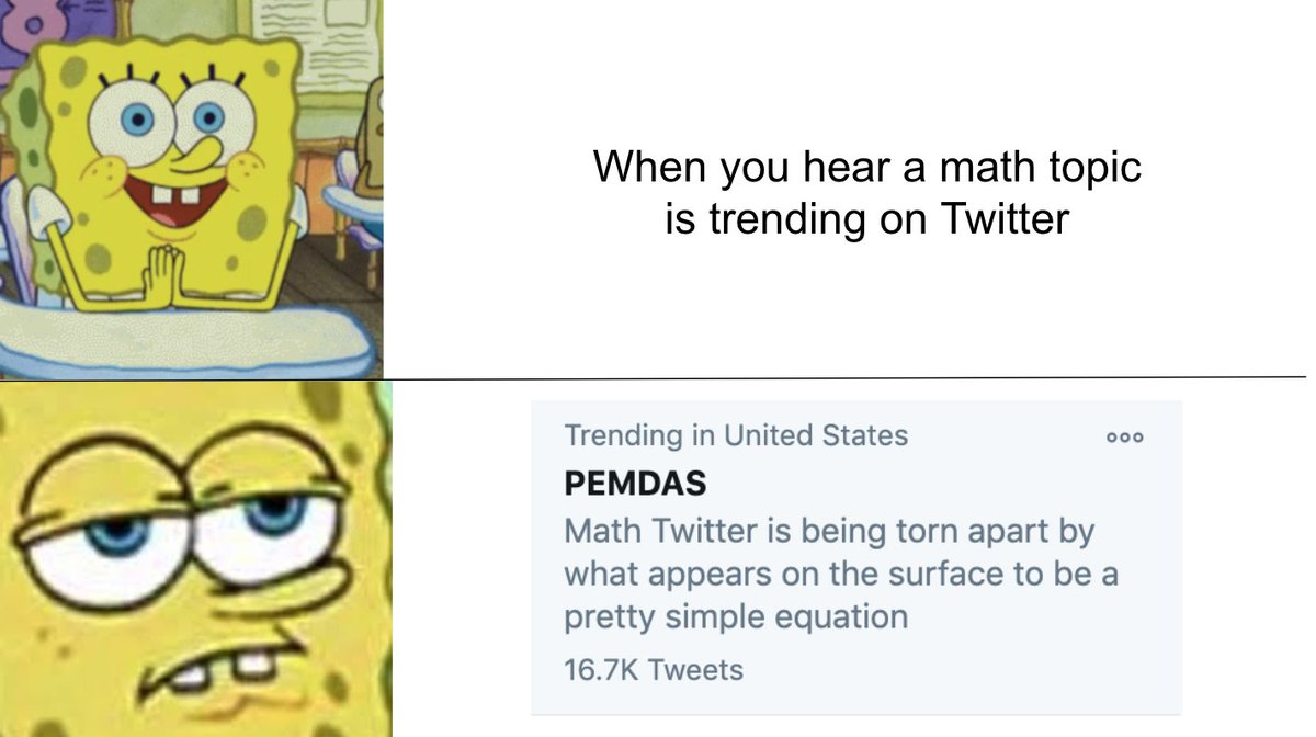 howie_hua's tweet image. My feelings about PEMDAS trending right now:
