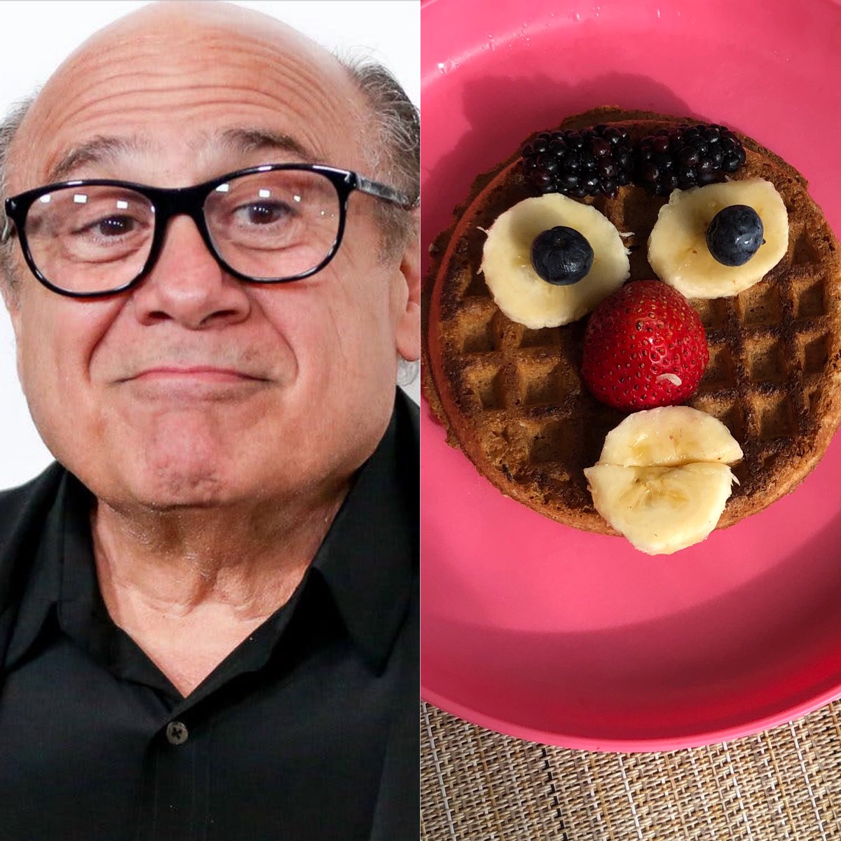 Here's a toaster waffle  @DannyDeVito cause that dude just Fk'n rocks!
