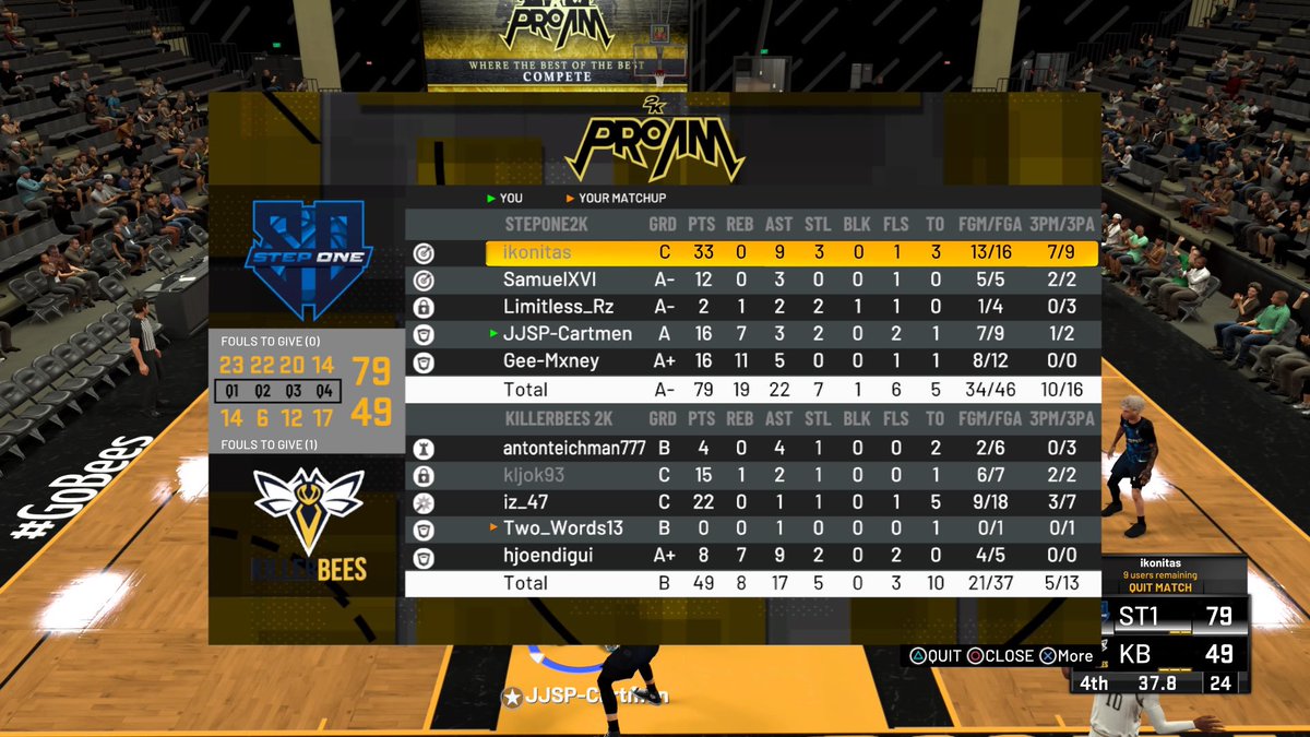 We split the series 1-1 against @IIBRICKWORKS in the @ShadowLeague2k 

We then played 2 games against  <a href="/KillerBees2k/">KillerBees</a> in the <a href="/2K_IES/">International E-Sports (IES)</a> which we managed to win 2-0 which brings our record to 6-2!!!

GGs to both opponents!!!