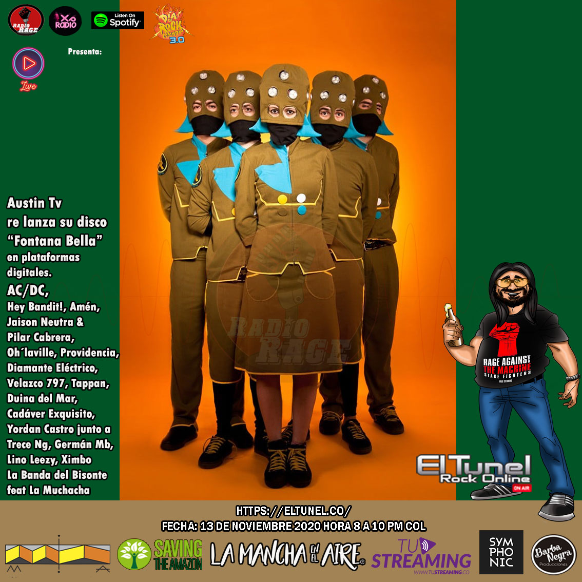 Nativos de <a href="/AfonicaMusica/">AFONICA</a> su nueva canción, lanzamientos de este ultimo semestre en <a href="/Radiorageofi/">Radiorageoficial</a> desde @TunelRockOnline 
play10.tikast.com/proxy/eltunel?…