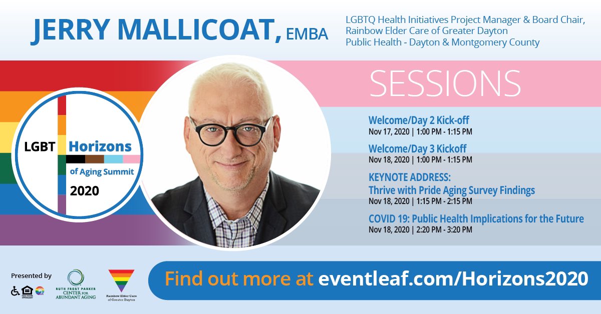 LGBTElderCare's tweet photo. Our board chair is speaking about the impact of #COVID19 on older #LGBTQ adults at this virtual summit. We’ll also share results from a local survey of 300 LGBTQ older people. Cost is only $35. CEUs cost more. Register until Monday morning 11/16. https://t.co/mWStdnVLhC https://t.co/MXwkLK7XIY