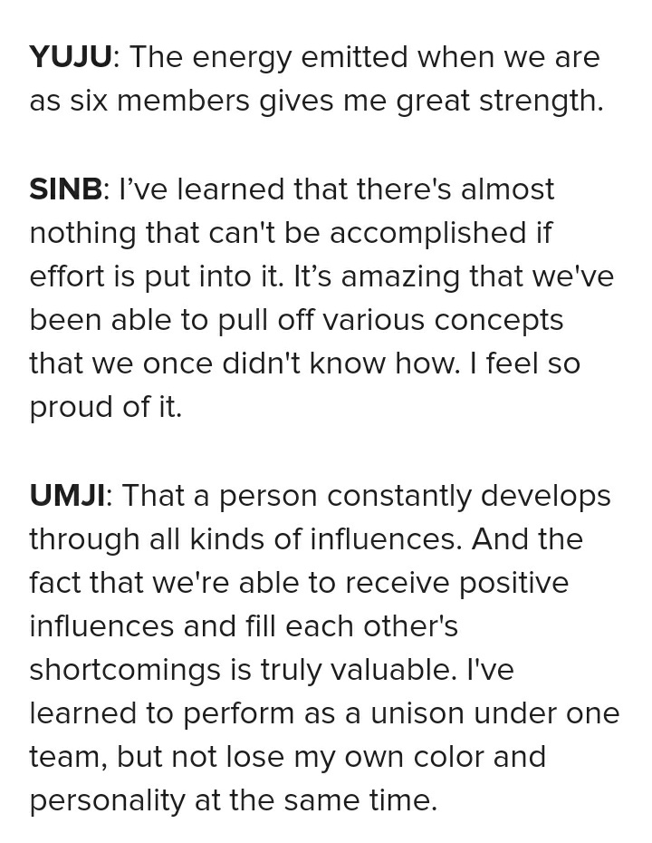 The important lesson each member has learned over the past six year of working together:

OT6 forever😭❤
