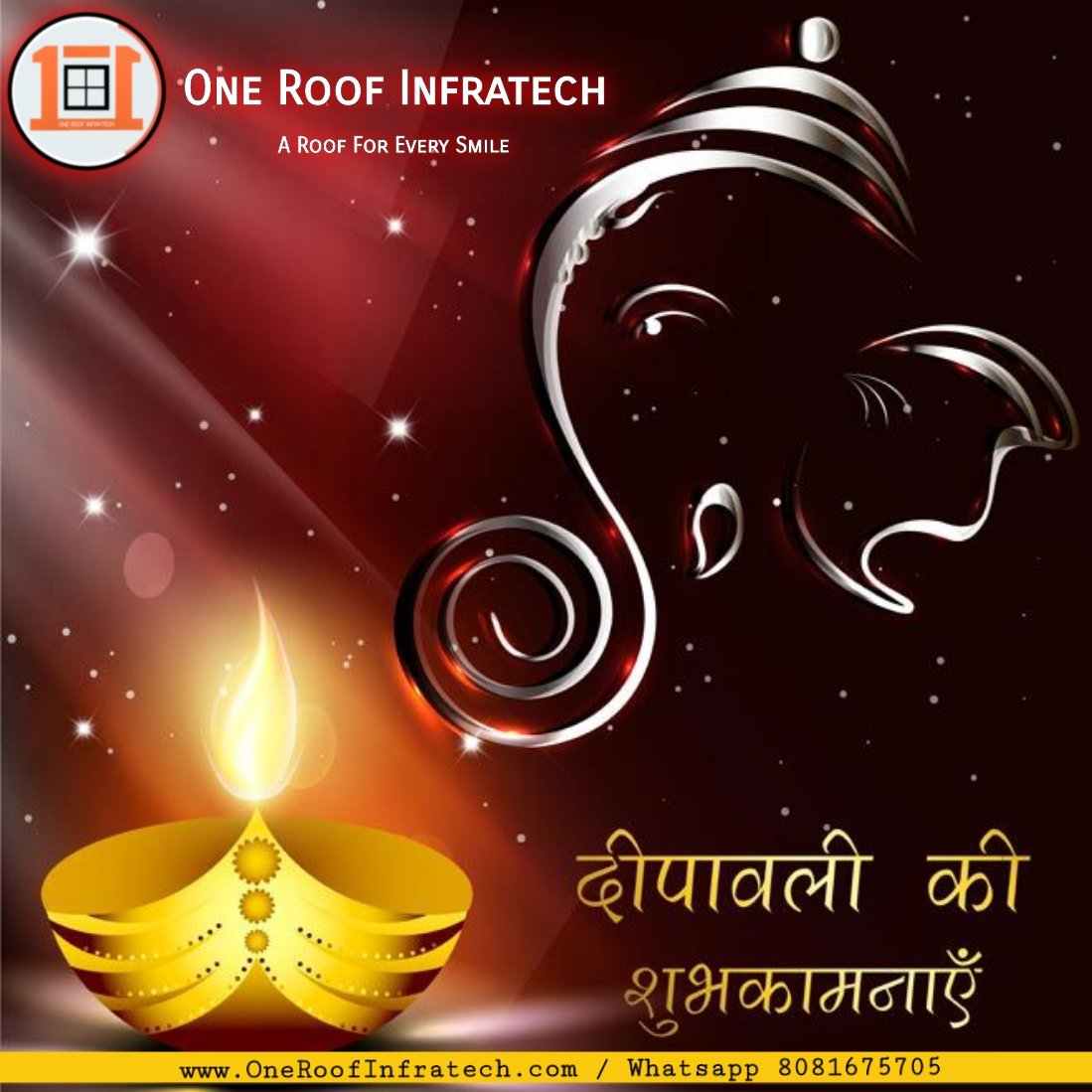 1RoofInfraTech's tweet photo. आप सभी को दीपावली के पावन पर्व की अनेकों बधाइयां एवं शुभकामनाएं 
#happydiwali2020 https://t.co/F1SmNDGRrB