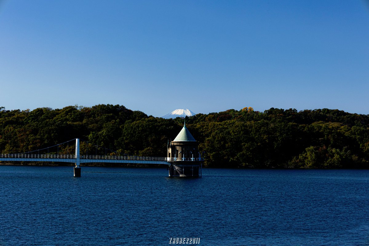 Zauber11 秋の狭山湖 紅葉は今一つだけど 富士山が見えたので良し