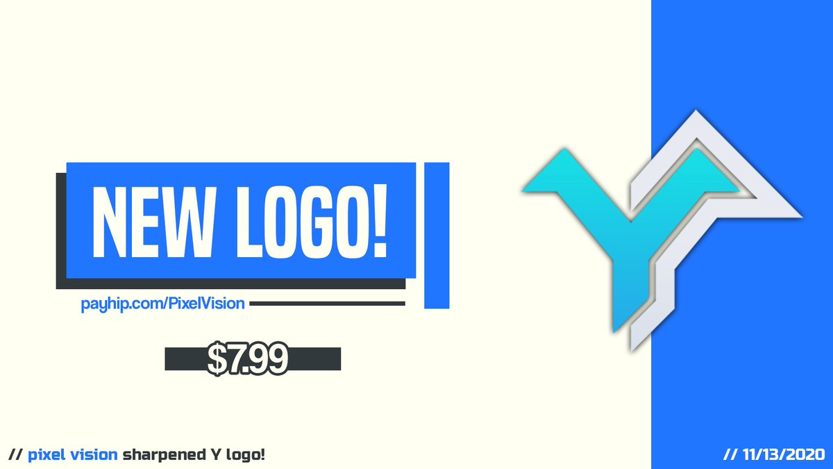 PixelVisionCo's tweet image. *NEW* Logo available!

The Sharpened Y Logo. Only $7.99!

Get it today at the store link in bio!

#logo #design #designer #logos #gfx #graphicdesign #stream #streamer #game #gaming #art #logodesign #graphicdesigner