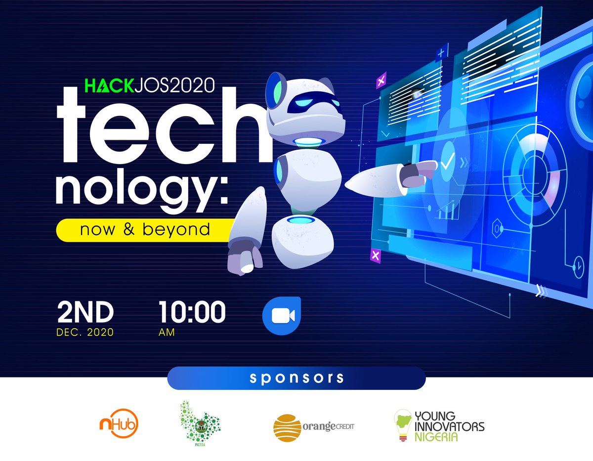 HackjosCON's tweet photo. Due to the current situation globally and considerations, #HackJosCon2020 will be virtual. This year's event is tagged: Technology: Now and Beyond.
We have witnessed unprecedented rise in technology usage and adoption during the past months. This rise cuts across diverse sectors https://t.co/L5ik5uCvHU