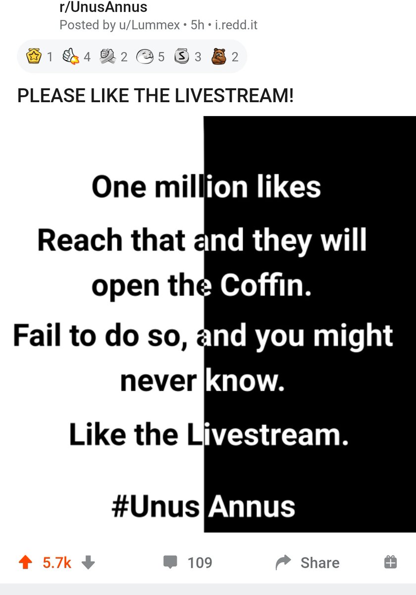 vicentoonix's tweet photo. OH MY FUCKING GOD WE NEED TO GET TO 1M LIKES NOW #UnusAnnusisoverparty

THE STREAM: https://t.co/jh0IuIyyps https://t.co/GwtNMfwTYY