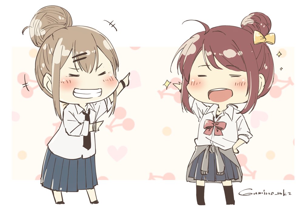 #みんなのデフォ絵と等身絵の比較が見たい

借りパクパーカー鈴谷
      &
ウチの子 お団子JKちゃん 