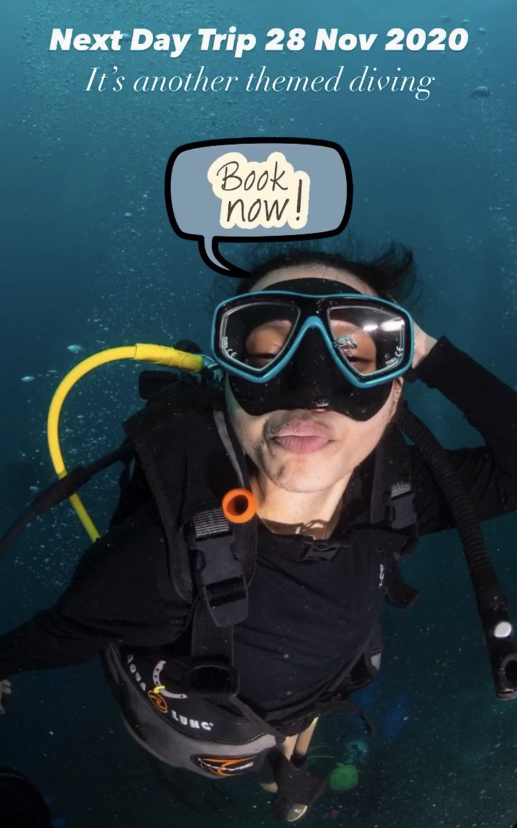 Next Seribu Day Trip 28 Nov 2020
Rp.1.350.000 include: private speedboat, 3 dive, tanks, weight, guide, lunch