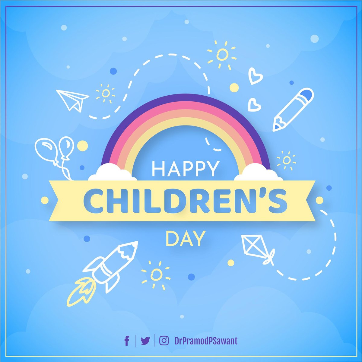 DrPramodPSawant's tweet photo. Children are a hope to a brighter future, and investing in our children will build a better tomorrow. 
Wishing you all a very #HappyChildrensDay. https://t.co/RmLFu5QitW