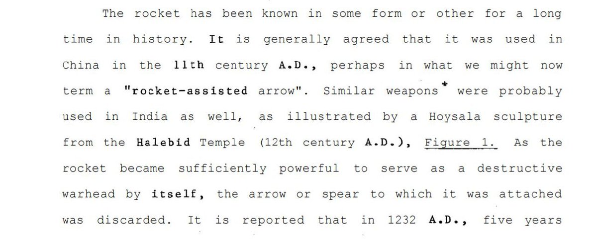 Remarkable sculptures from Hoysaleswara Temple (Halebidu, Karnataka. built c.12th century) show warriors using rockets (fire arrows).Arrows were tipped with Gunpowder / flammable combustibles. They were known as Agnibanas and used together on a launching pad in wars