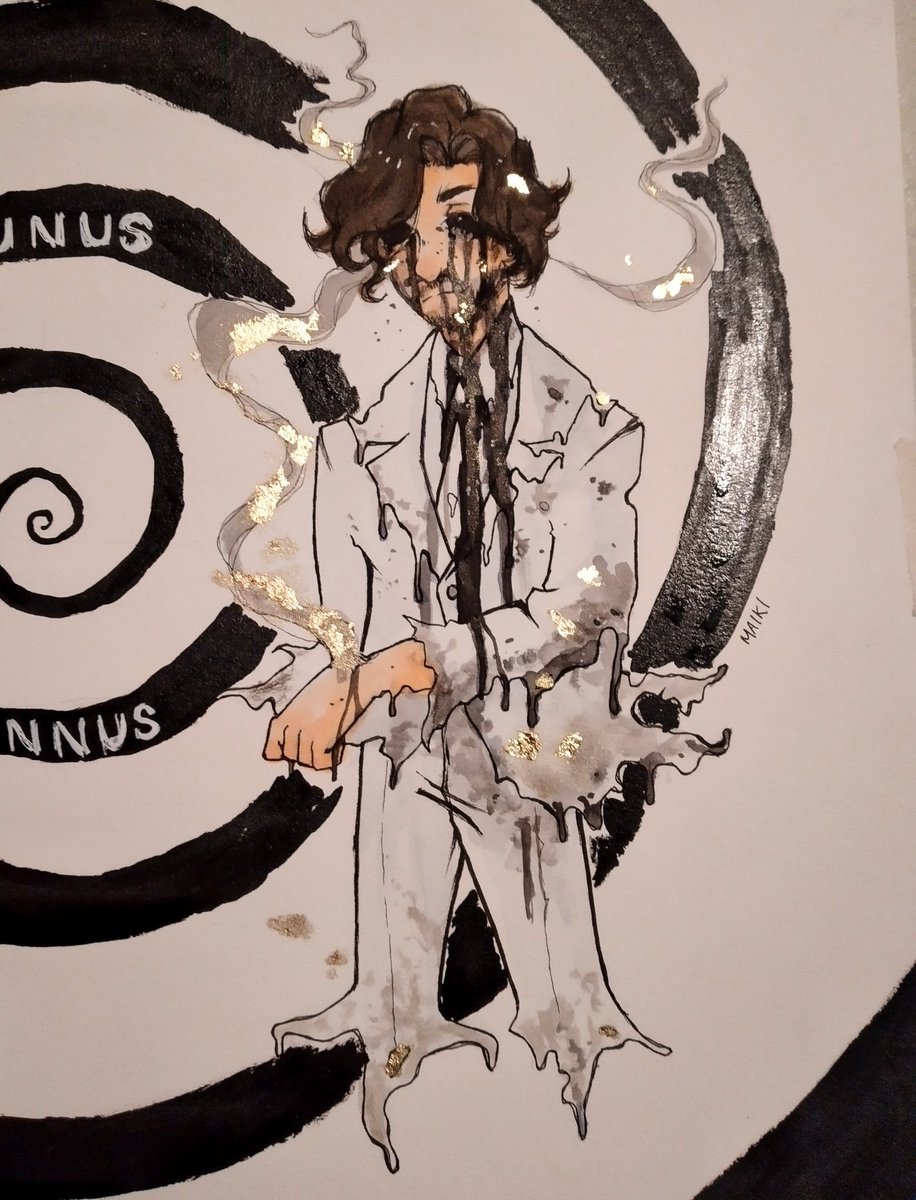 Z0MB1EBITE's tweet image. (REPOST)
I dunno how to say everything about Unus Annus without being weird. 
All I'm going to say, however, is "Thank you"

You will live on forever in my memories, and on my wall as art lol-

Memento Mori.

#UnusAnnusisoverparty #UnusAnnusFanart