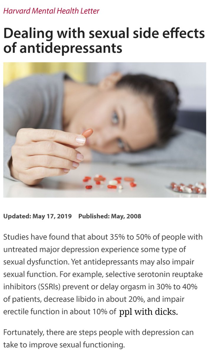 So SSRIs can cause sexual dysfunction

Imagine Katsuki gets put on meds and they're finally helping him feel like a fuckin human being for once. It's a major change but it's a welcome one.

#BKDK #nsfw cw depression, sh, hypergymnasia, mild angst