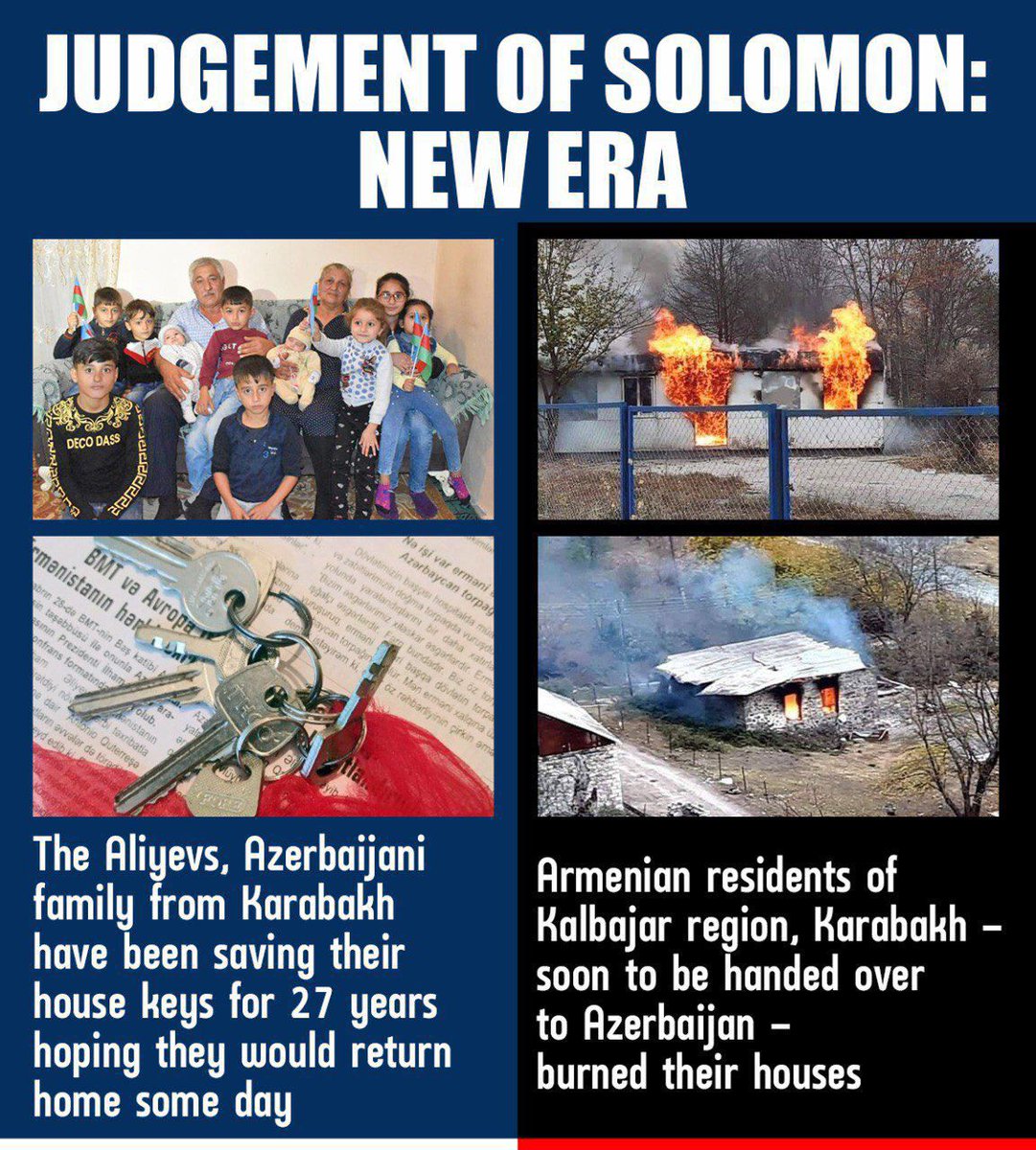 grhimli's tweet photo. Azerbaijani’s never destroyed their houses because they new that they would be back home. #Armenia’ns also know the truth that is why they burn illegally built houses on the territory of Kalbajar, #Azerbaijan. https://t.co/oPI1MT5juZ