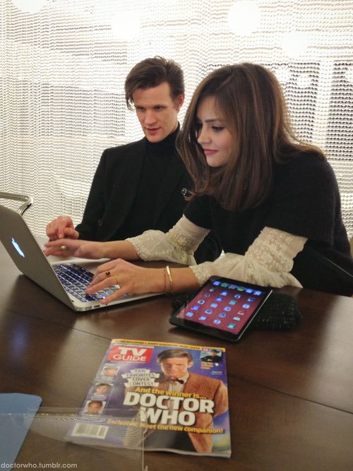 matt smith and jenna coleman being besties - a thread 