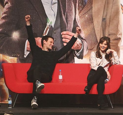 matt smith and jenna coleman being besties - a thread 