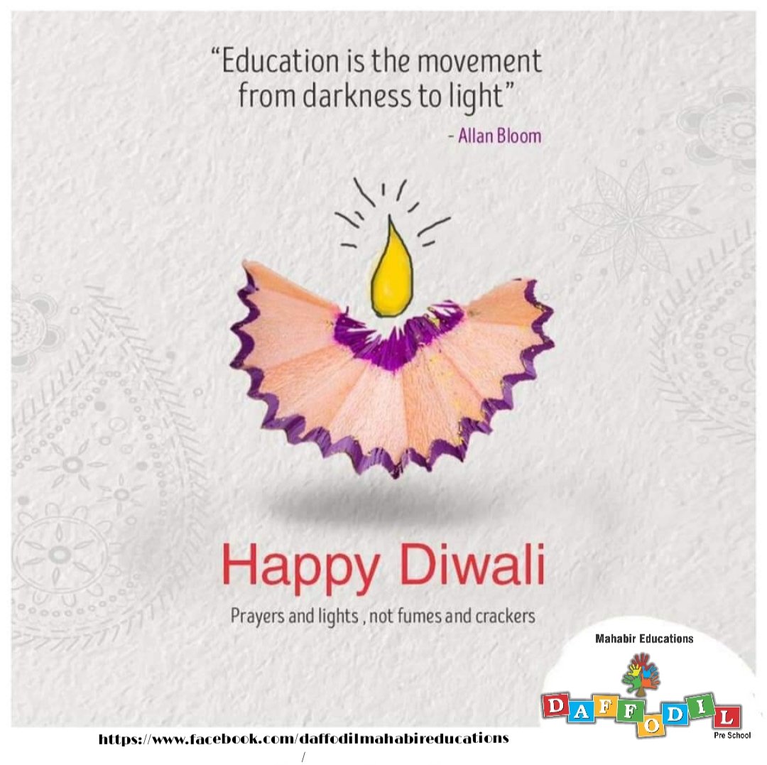 Daffodil per School Nagpur wishes all it’s Valued Parents Teachers&amp;students A very happyDiwali May the coming year bringslots of prosperity&amp;good health inyour lives May allyour sorrows go over &amp;May anew sunshine of happiness spread immense light in your life Enjoy the festivities