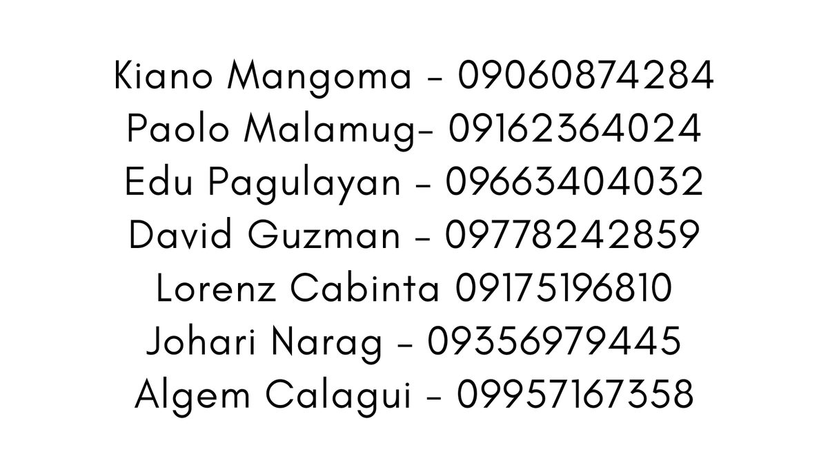 forwinkon's tweet photo. [PLEASE HELP RT]

Below are contact persons you can ask for help. THEY'RE ACCEPTING EVACUEES OR ASSISTANCE TO FIND SHELTERS for Cagayan residents in need of evacuation.

#CagayanNeedsHelp
#RescuePH
#BangonCagayan
#rescuetuguegarao
#IsabelaNeedsHelp https://t.co/kiHeJMpmhs