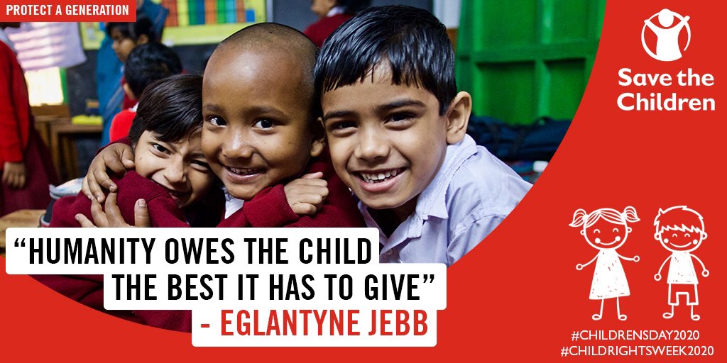 balrakshabharat's tweet image. #HappyChildrensDay! The #UNCRCWeek begins today and will culminate in the #UniversalChildrensDay on Nov 20. #DidYouKnow that the world's first declaration on child rights was drafted by our founder Eglantyne Jebb in 1923? We've been there from the start! #ChildRightsWeek