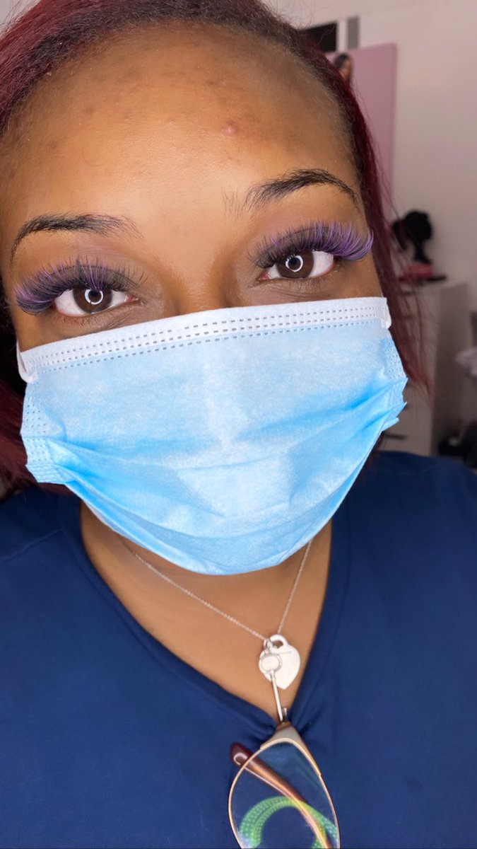 Itsshayyyyy_'s tweet image. 💜Purple Lashes💜 #atlantaLashTech