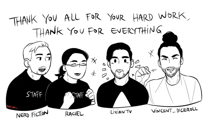 Thank you, truly. To all the editors, you made our year so much better, and I am very happy that we could be part of this incredible thing.
Again, thank you so so much for everything.
All the love goes to you ?

#UnusAnnus #UnusAnnusFanart #UnusAnnusisoverparty 