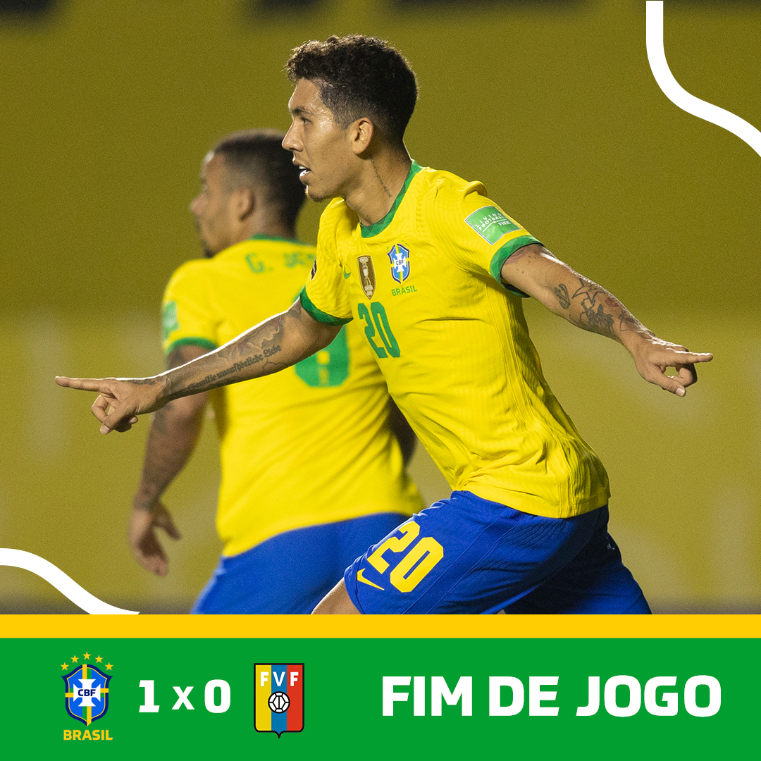 CBF Futebol on X: FIM DE JOGO! Brasil goleia novamente e garante a melhor  campanha da história das Eliminatórias. VALEU, BRASIL! ⚽️🇧🇷 🇧🇷 4x0 🇧🇴