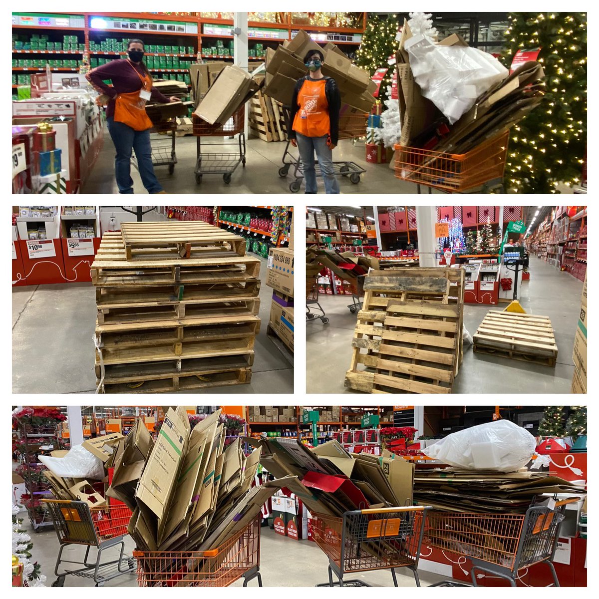 A successful evening of Christmas pack down.... our team rocks. #emptytheoverheads <a href="/Gina_Windsor/">Gina Windsor</a> <a href="/BrianConwayTHD/">Brian Conway</a> @2501MASM @Shane_O_HD2501