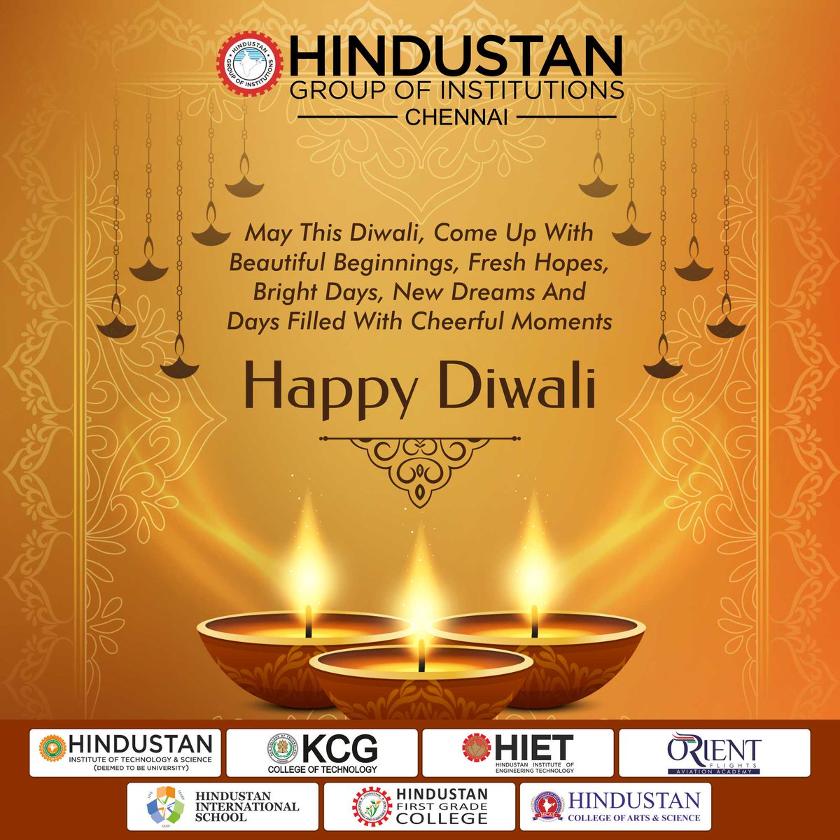 HindustanUni's tweet photo. Wishing you all a Very Happy & Safe Diwali !
#Diwali2020 #Diwali #Futureofwork #HITSAA #HITS #HITSgoesOnline #Hindustan4.0 #HindustanInstituteofTechnologyandScience https://t.co/0dS2ADy1Ph