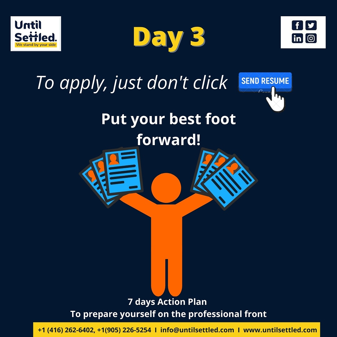 USettled's tweet photo. Resume &amp; Cover letter 
Trust us you’ve still not got it right!  
 7-days plan!🖱️🔗👇
https://t.co/gzj4QfJ4xK
#untilsettled #7daysactionplan  #jobhuntcanada #jobseekerscanada #howtolandajob #UntilSettled  #jobmarketincanada #workincanada #jobsearchcanada #professionaldevelopment https://t.co/JQTb8l1Xio