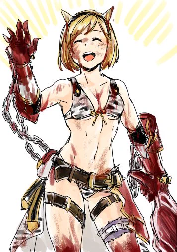 スケジュール的に古戦場後だから〜って思ったけど直後じゃんないんだっけそれはそれとして血塗れの強騎空士ジータさん(セリフなし)こっちに置いておきます 
