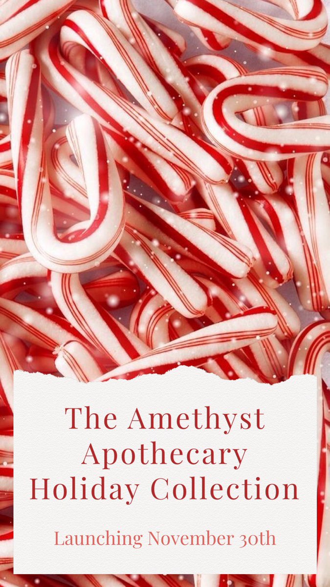 AmethystApoth's tweet photo. Holiday collection launching November 30th! https://t.co/JYsndVg33O