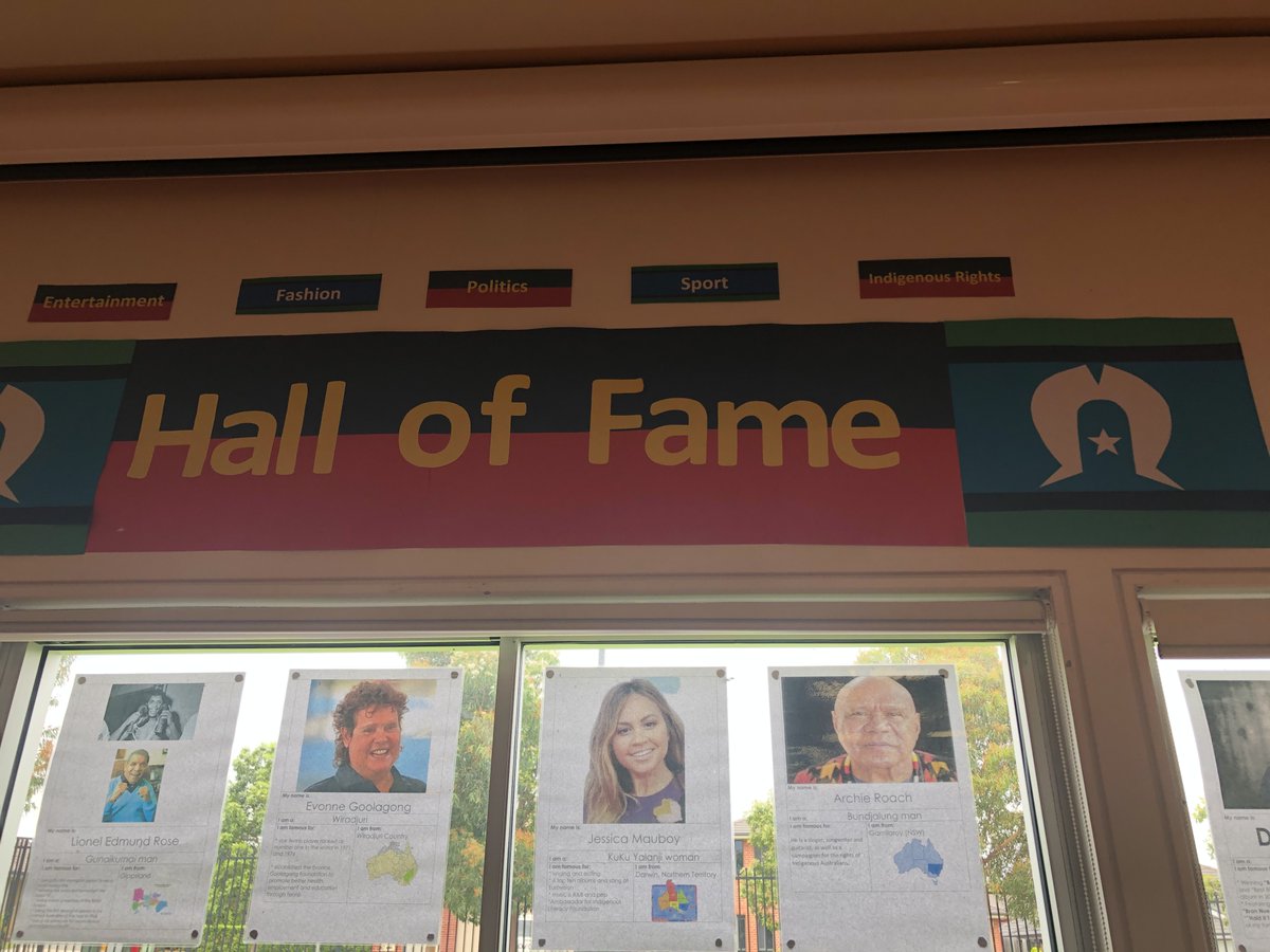 To celebrate NAIDOC week The Ponds School participated in many activities. We had the official opening of our message sticks and our indigenous garden - every class planted a plant, our Hall of Fame; celebrating 20 famous indigenous peopleand a whole school art work.